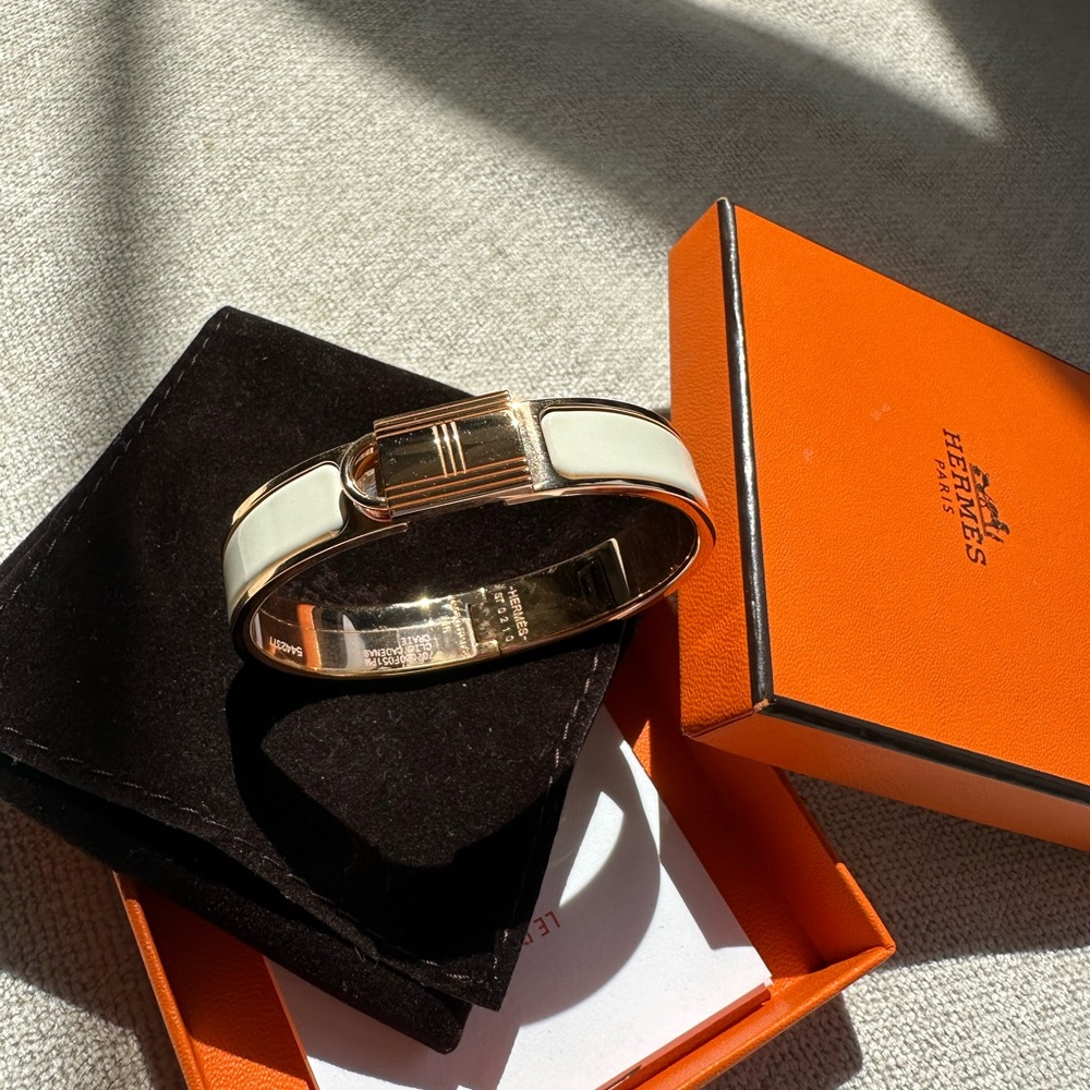 Hermès Enamel Clic Cadenas Bracelet